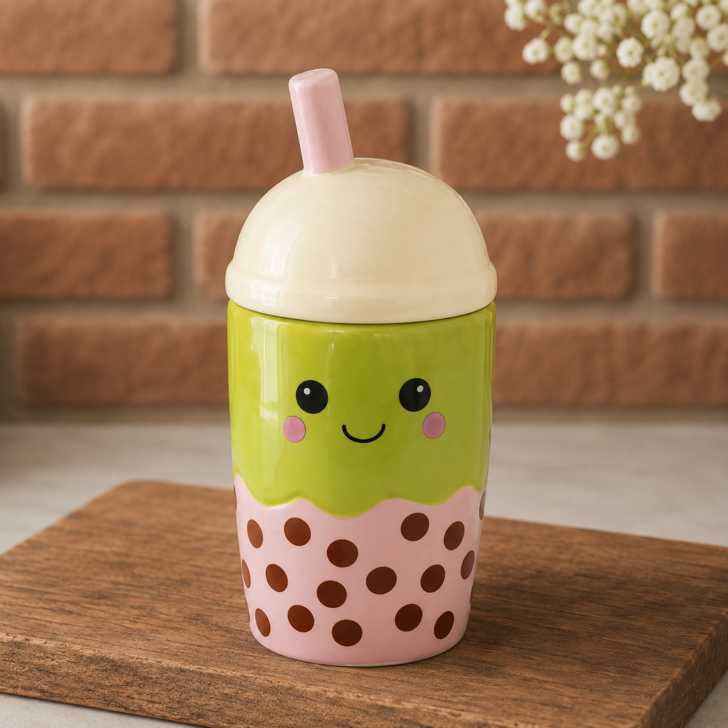 Brûleur d'huile et de cire Kawaii Bubble Tea